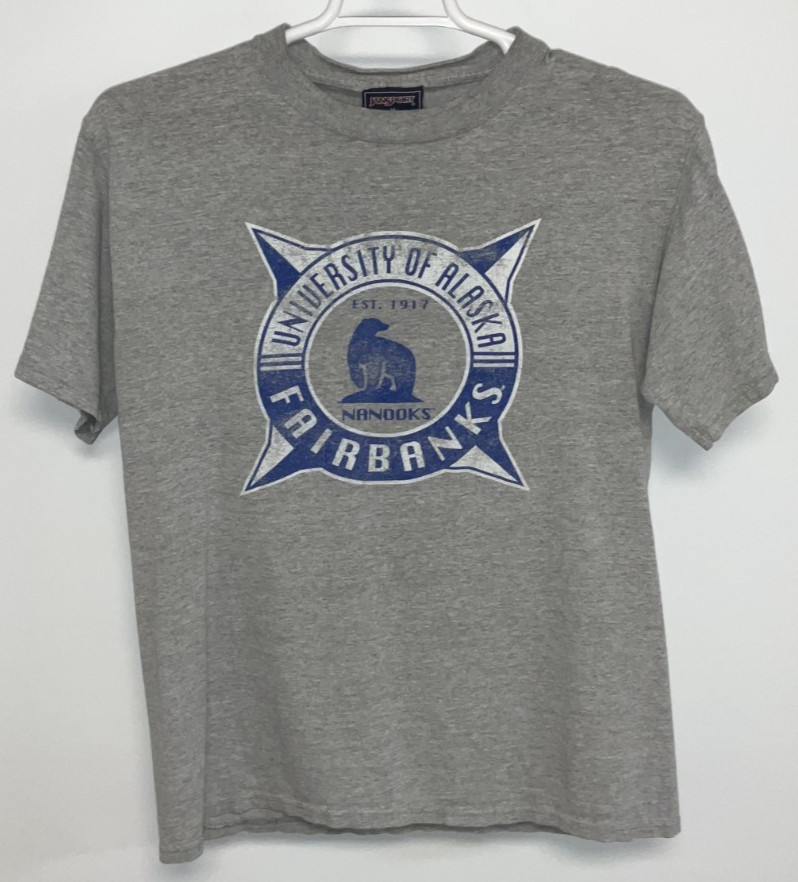 University Of Alaska Short Sleeve T-Shirt Men's Medium Gray gallery
