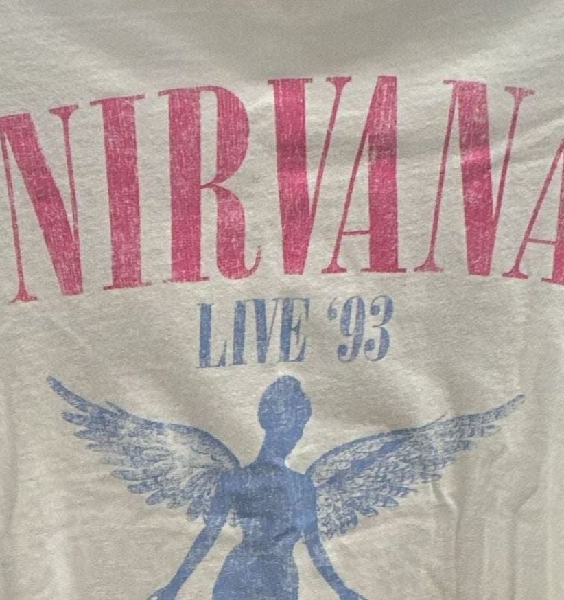 Nirvana Live ’93 Graphic Print T-Shirt Size XS