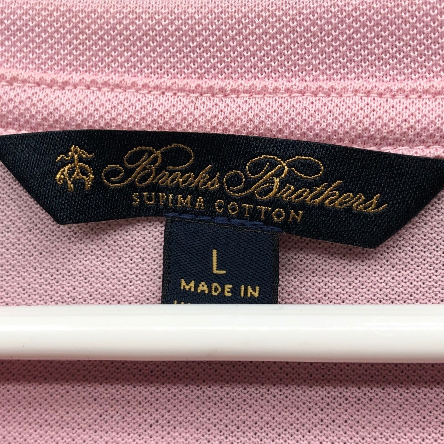 Brooks Brothers Supima Cotton Performance T Shirt Mens L Pink Short Sleeve gallery