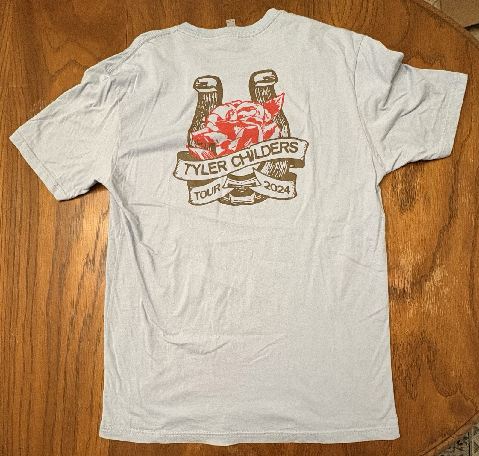 TYLER CHILDERS Mule Pull 2024 Tour Logo Authentic Official T-Shirt Large