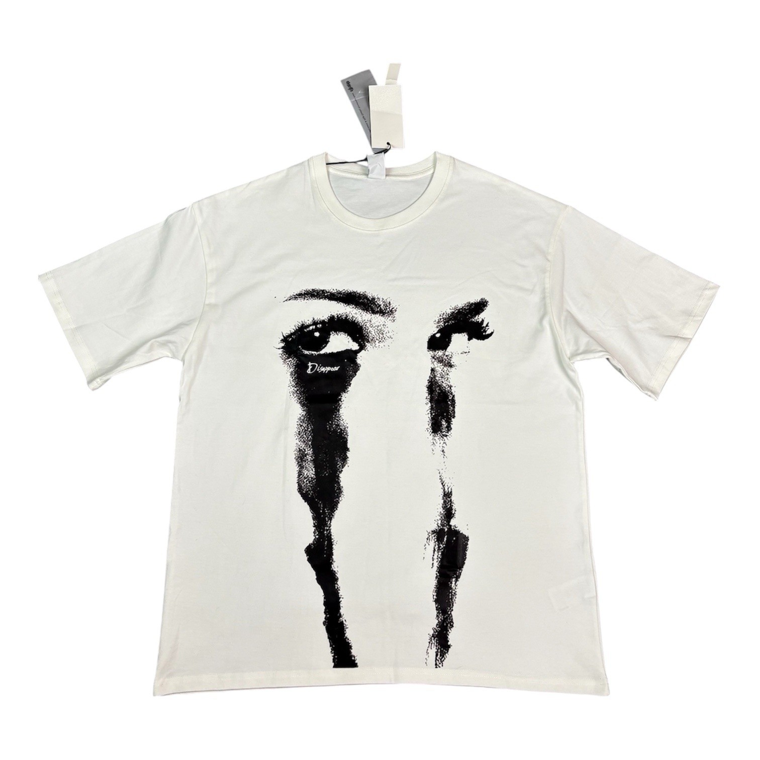 Disappear Halsey Sad Eyes Pop Streetwear Modern Graphic Men XL White T-shirt