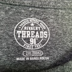 Rivalry Threads Gray Texas Tech TECH T Men’s Logo Graphic Shirt Size 2XL Casual