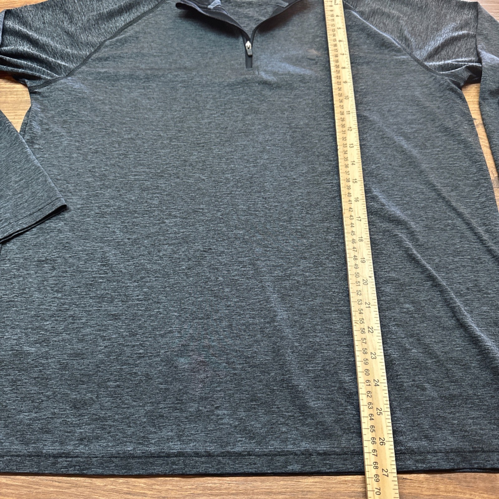 Under Armour Mens Large 1/4 Zip Pullover LS Loose HeatGear Gray Run Outdoors gallery