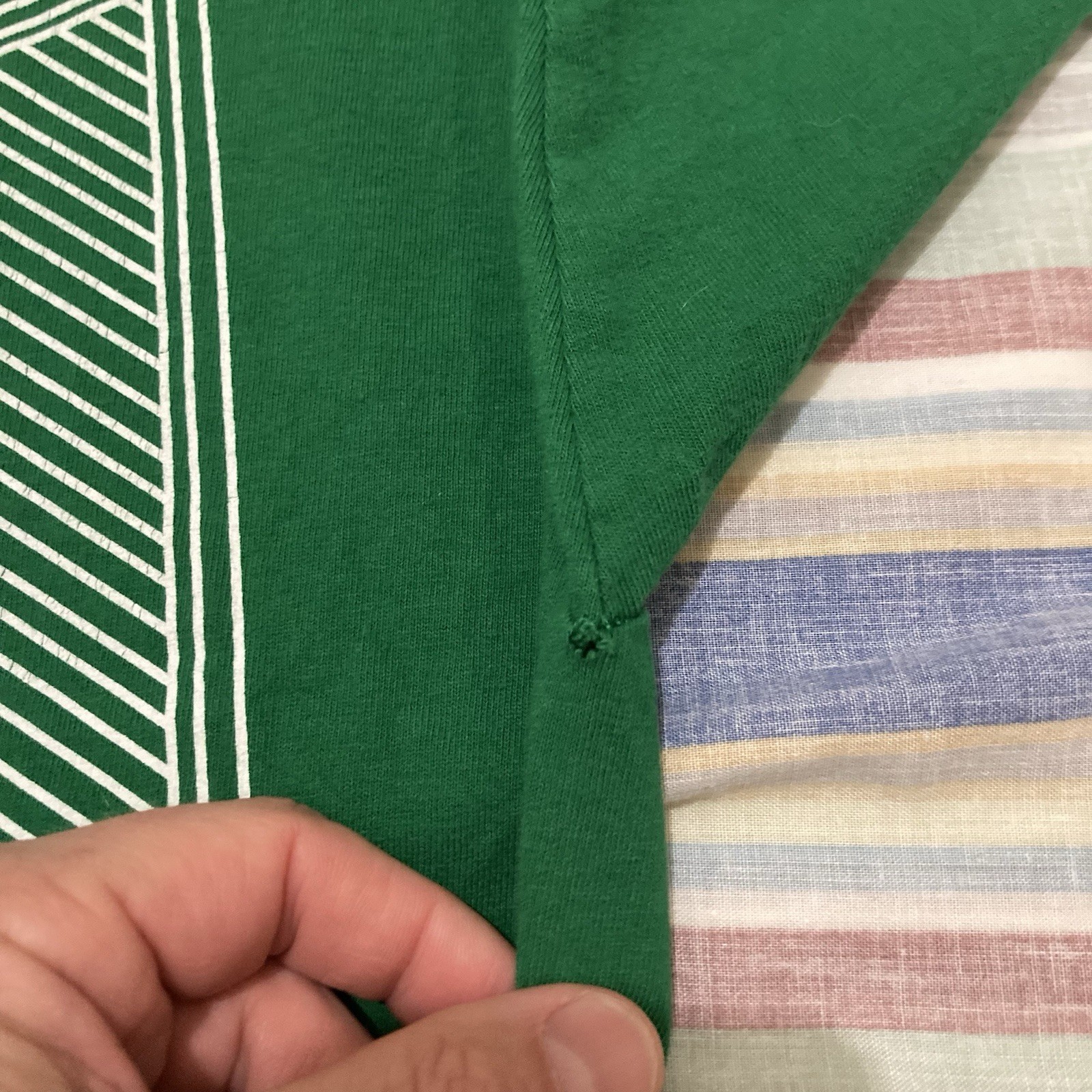 Vintage Famous Stars & Straps Y2K Green T-shirt Medium Made in Mexico gallery