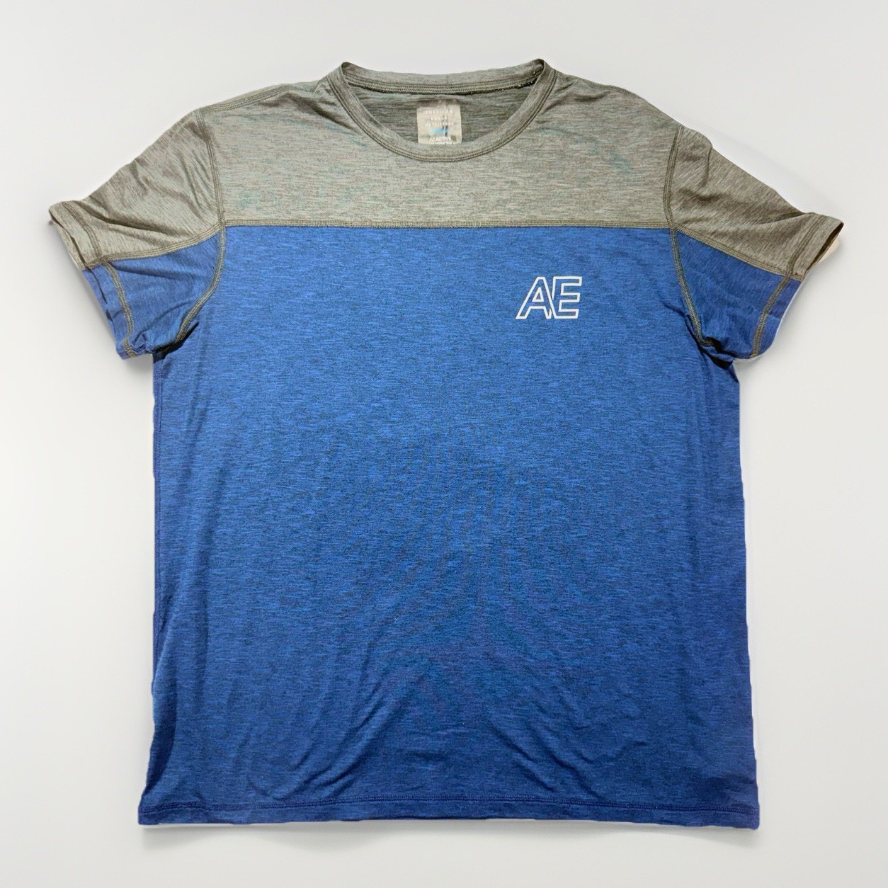 American Eagle Men's Active Legend Colorblock Tee Blue Size Large gallery