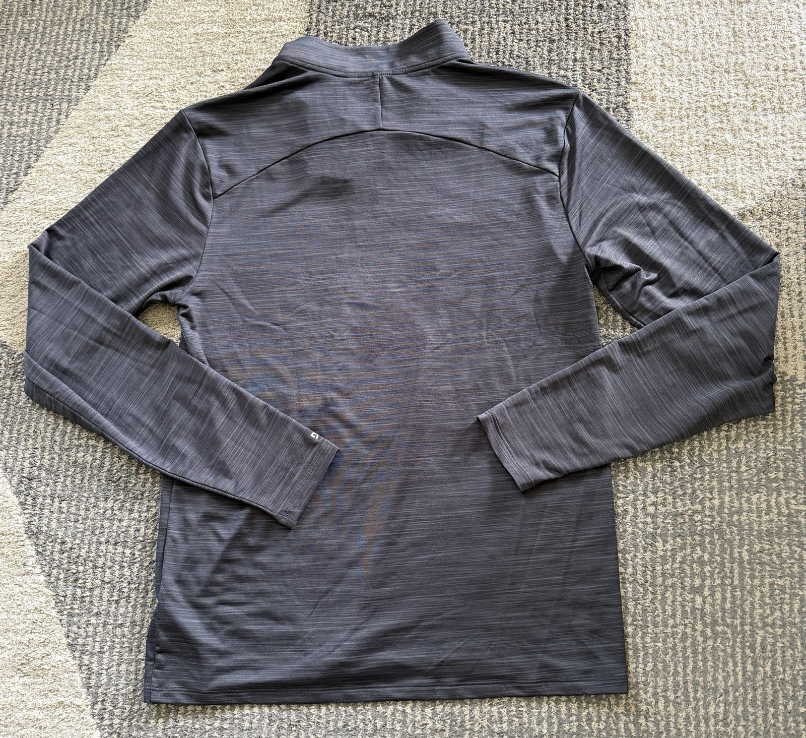 Men's DSG Movement Long Sleeve 1/4 Zip Crew Dark Gray Single Dye Sz Small NWT gallery