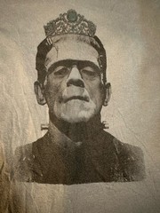 PASTE TShirt by Jason Laurits FRANK Large Storm Frankenstein w/ Tiara Halloween
