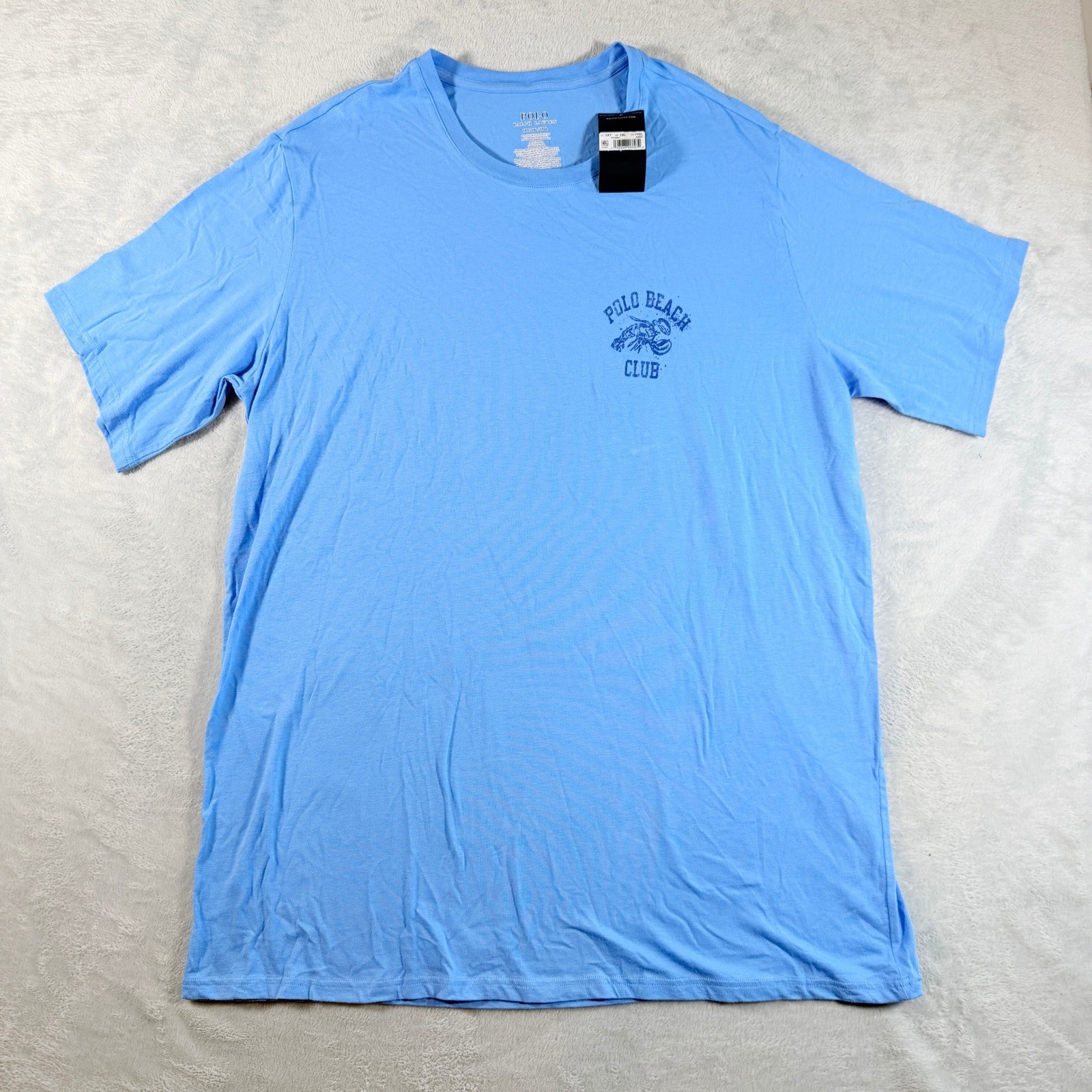 Polo Ralph Lauren Mens Polo Beach Club Graphic T-Shirt Blue 1XT / 1XL gallery