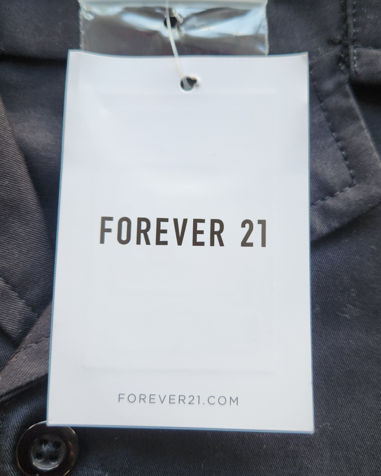 Forever 21 Men's Apparel Black Woven Top Polo Shirt - Size: Medium gallery