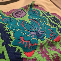 Brain Dead x Godzilla Mothra Pique Football T-Shirt Size M New In Hand