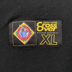 VINTAGE Cross Over Negro Leagues Baseball Long Sleeve Shirt Adult X-Large Black