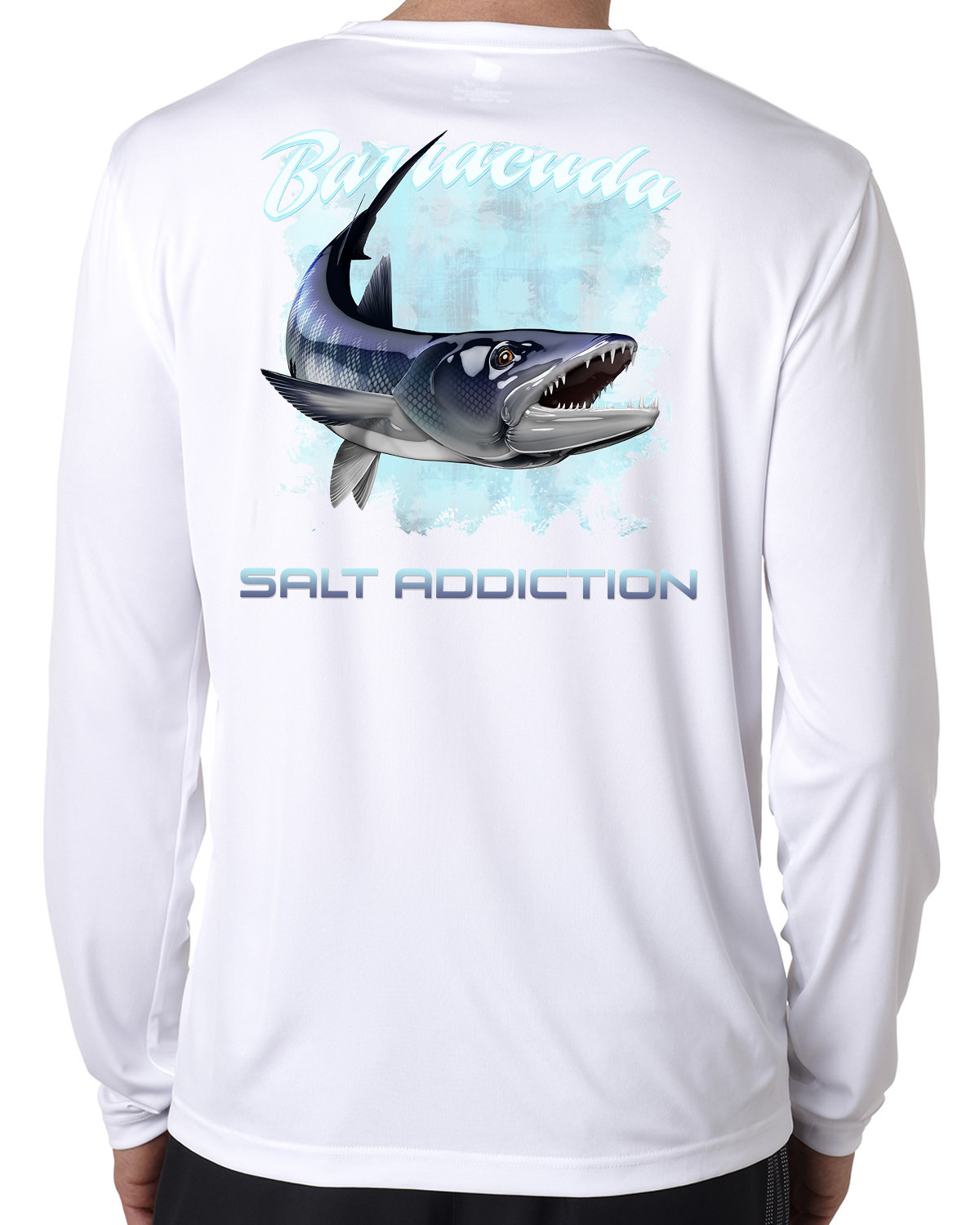 Salt Addiction Saltwater microfiber fishing long sleeve life t shirt 50+ uv UPF gallery