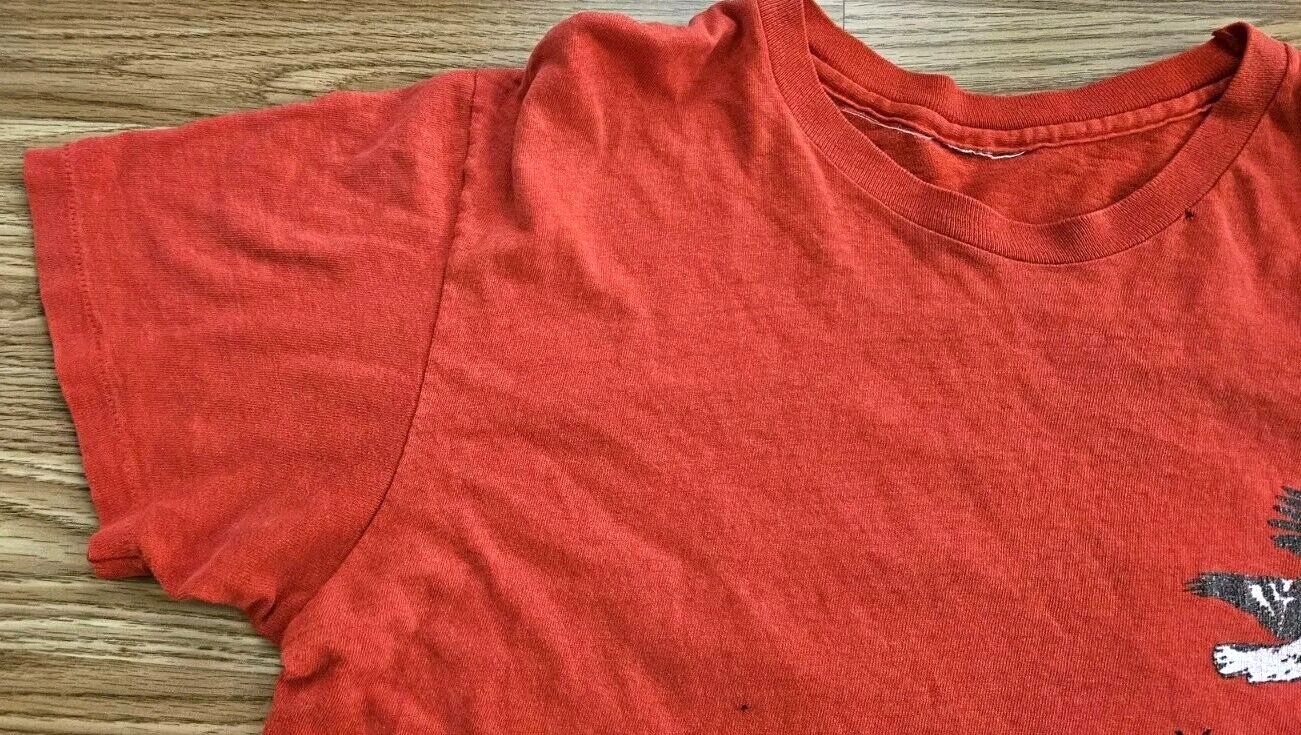 Vintage Massachusetts Audubon Society Eagle T-Shirt 80s 90s Single Stitch Red gallery