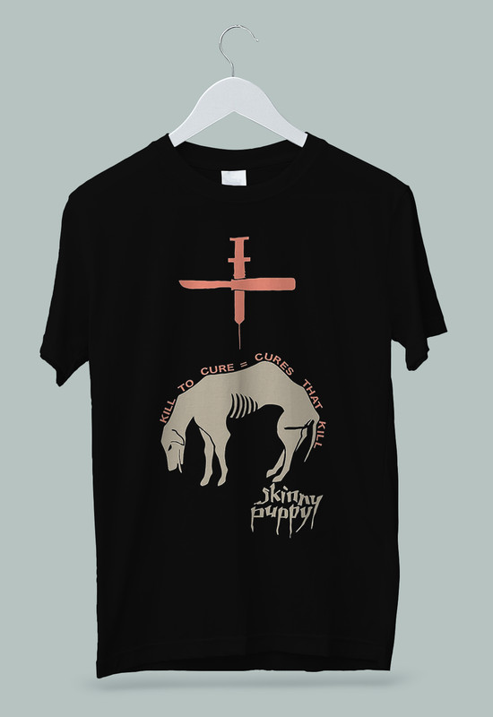 Skinny Puppy Canadian Industrial Music Group Kill To Cure T-Shirt M-2XL