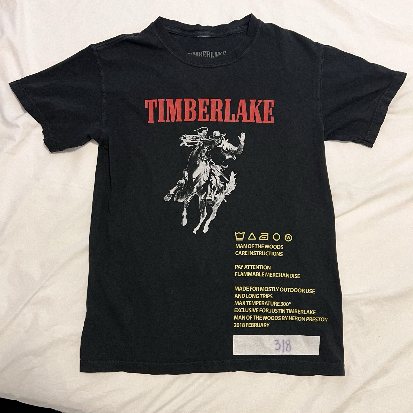 Heron Preston Justin Timberlake Tour Tee Small