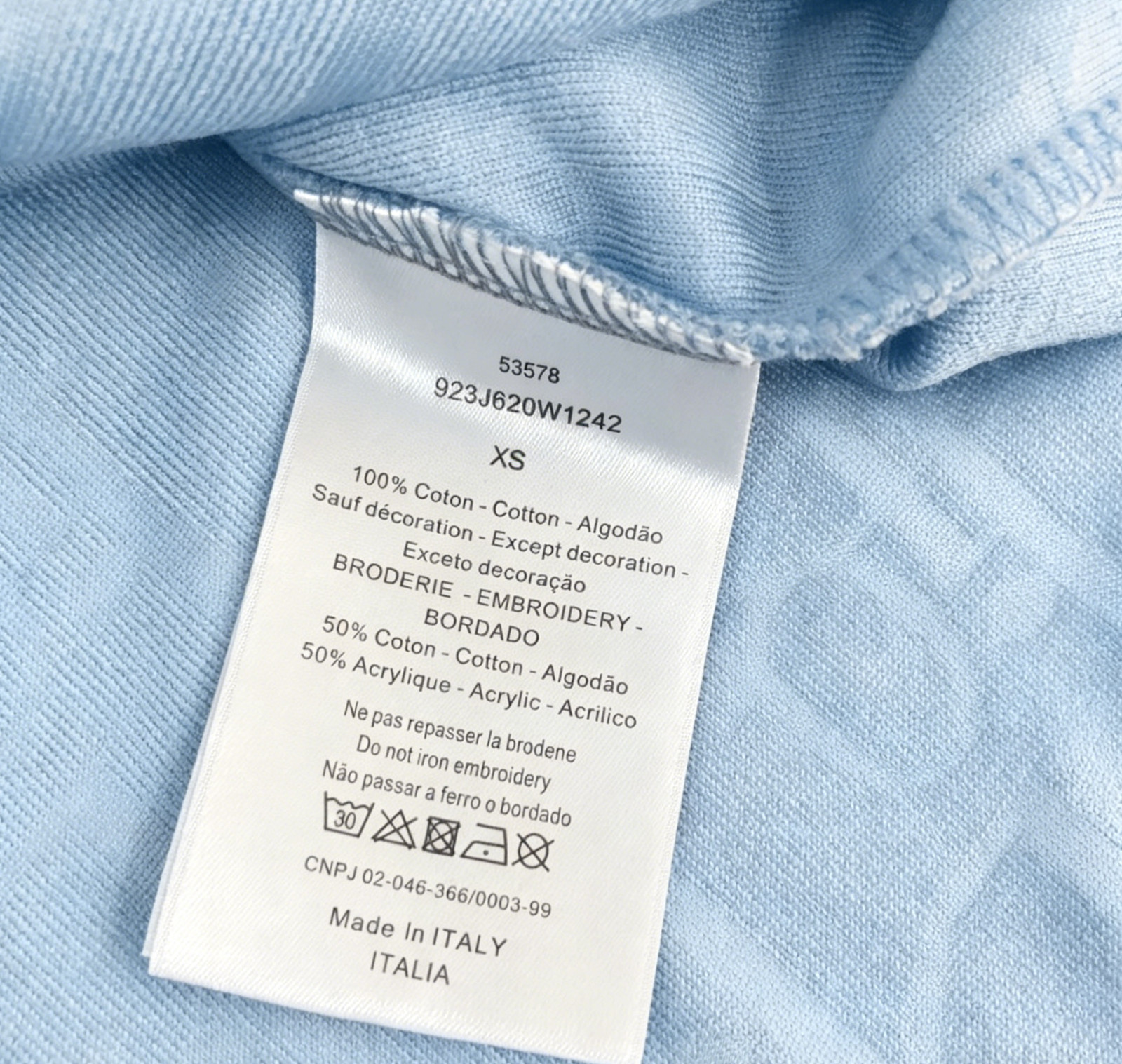 BUR*BERRY Men's Light Blue Loose-Fit Short-Sleeve T-Shirt L gallery