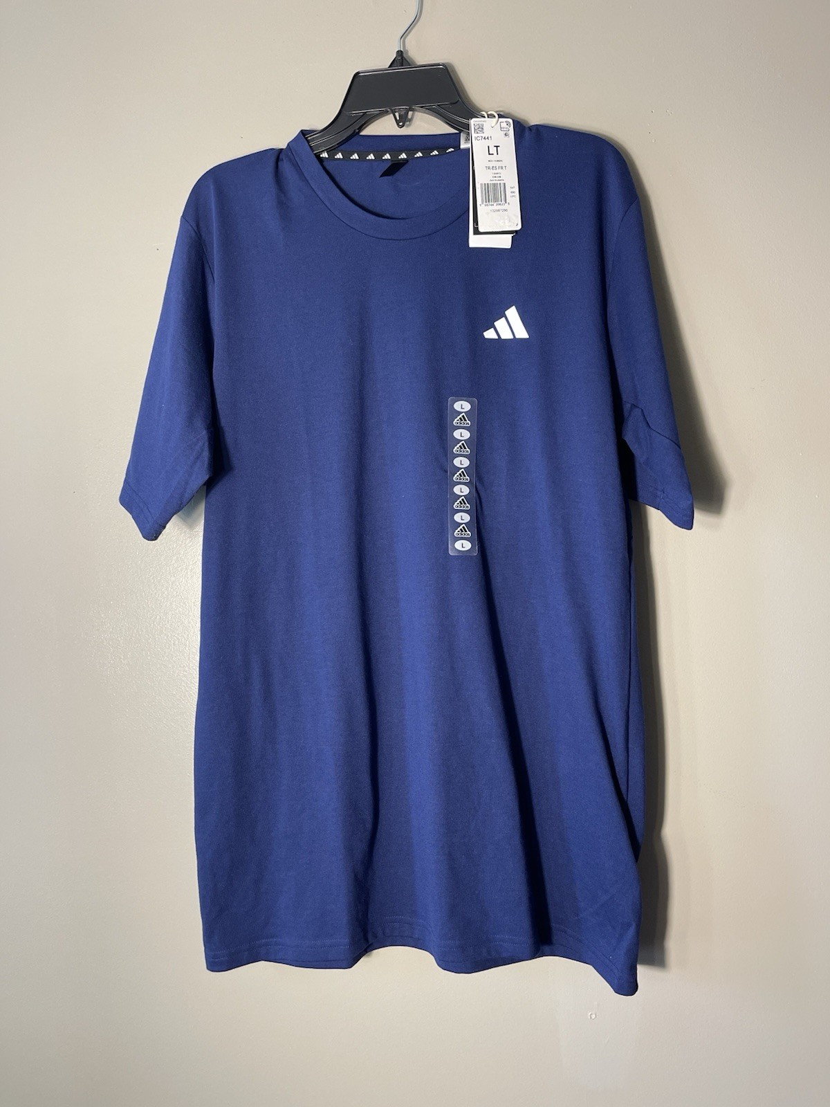adidas Men's Train Essentials Feelready Training T-Shirt Big & Tall Sz LT Navy gallery