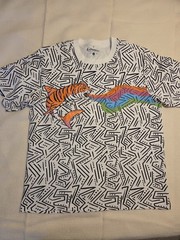 Chubbies Color Spitting Tiger Shark Graphic T-Shirt Men’s Large Rainbow Cotton