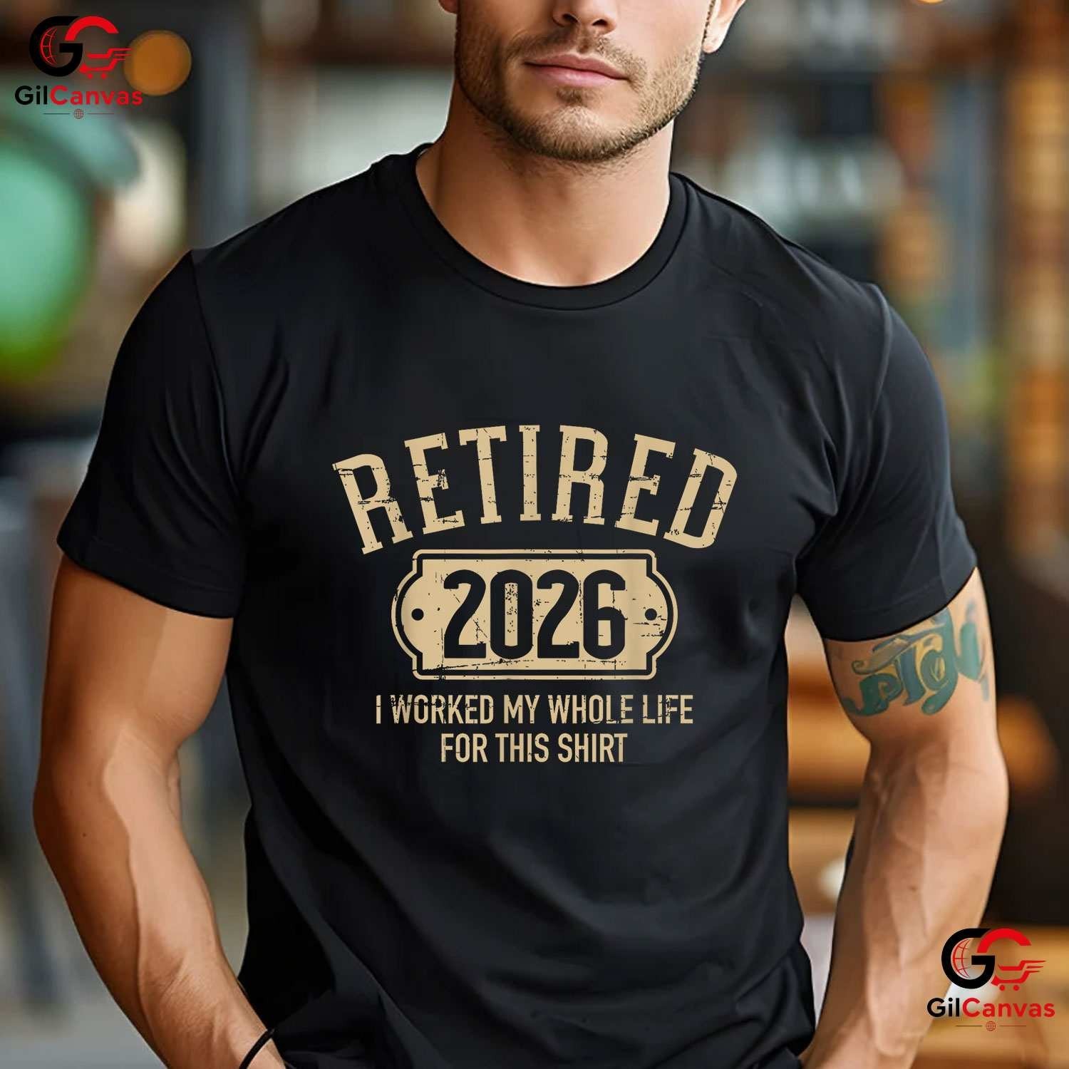 Retired 2026 I Worked My Whole Life For This Funny Retirement Party T-Shirt gallery