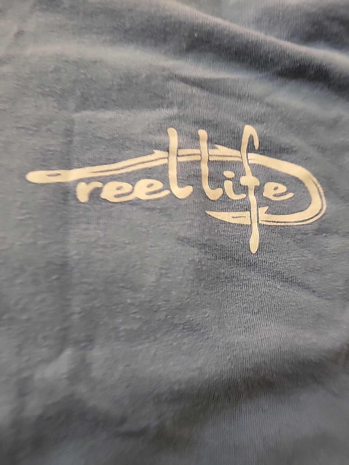 Reel Life Short Sleeve Blue Fishing Shirt Size XL gallery