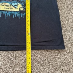 Falling In Reverse Band T-Shirt Skeleton Ouija Ghost Graphic Black Cotton XL