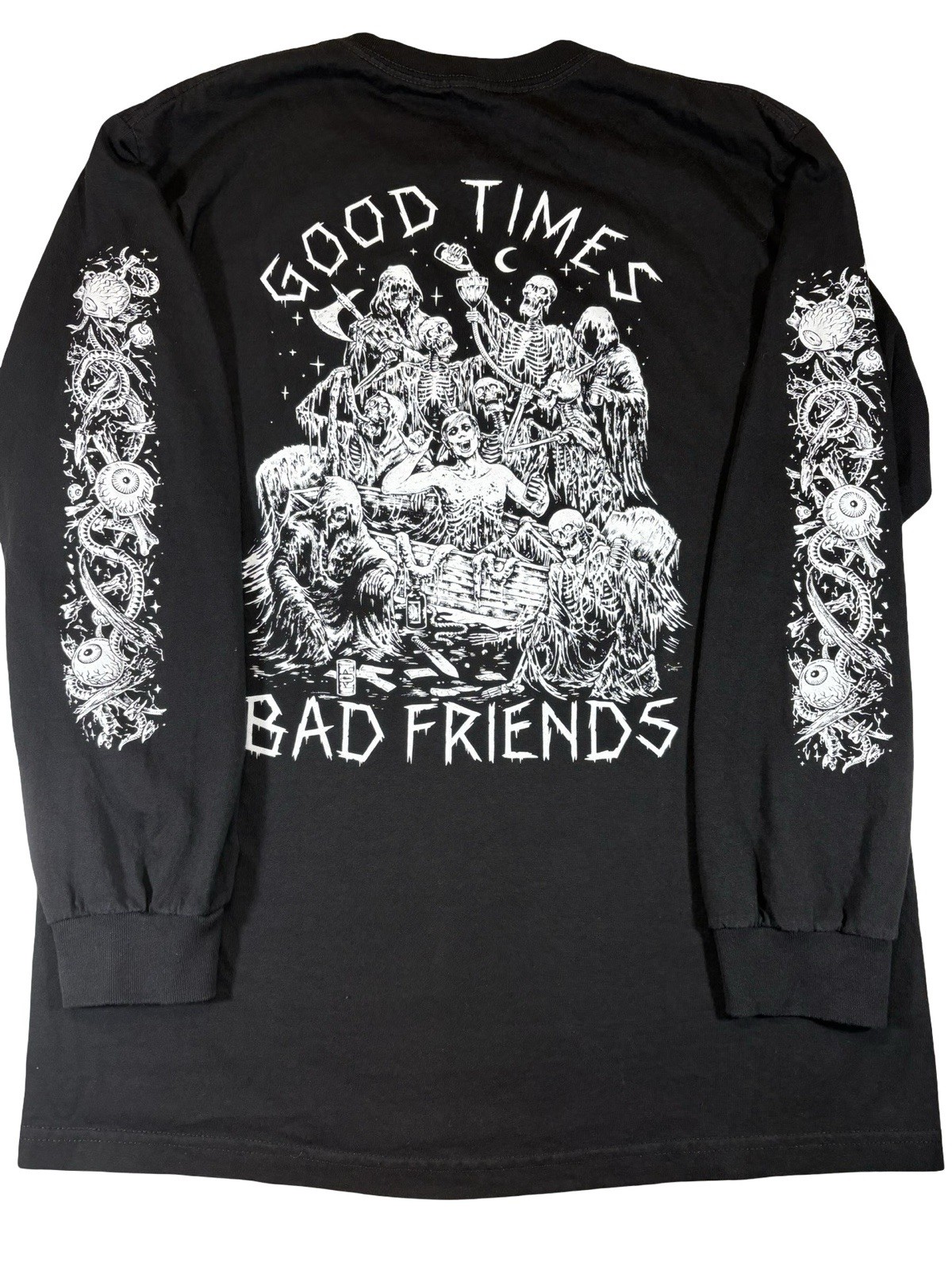 Lurking Class by Sketchy Tank x Stikker Good Times Bad Friends LS Shirt Black L gallery
