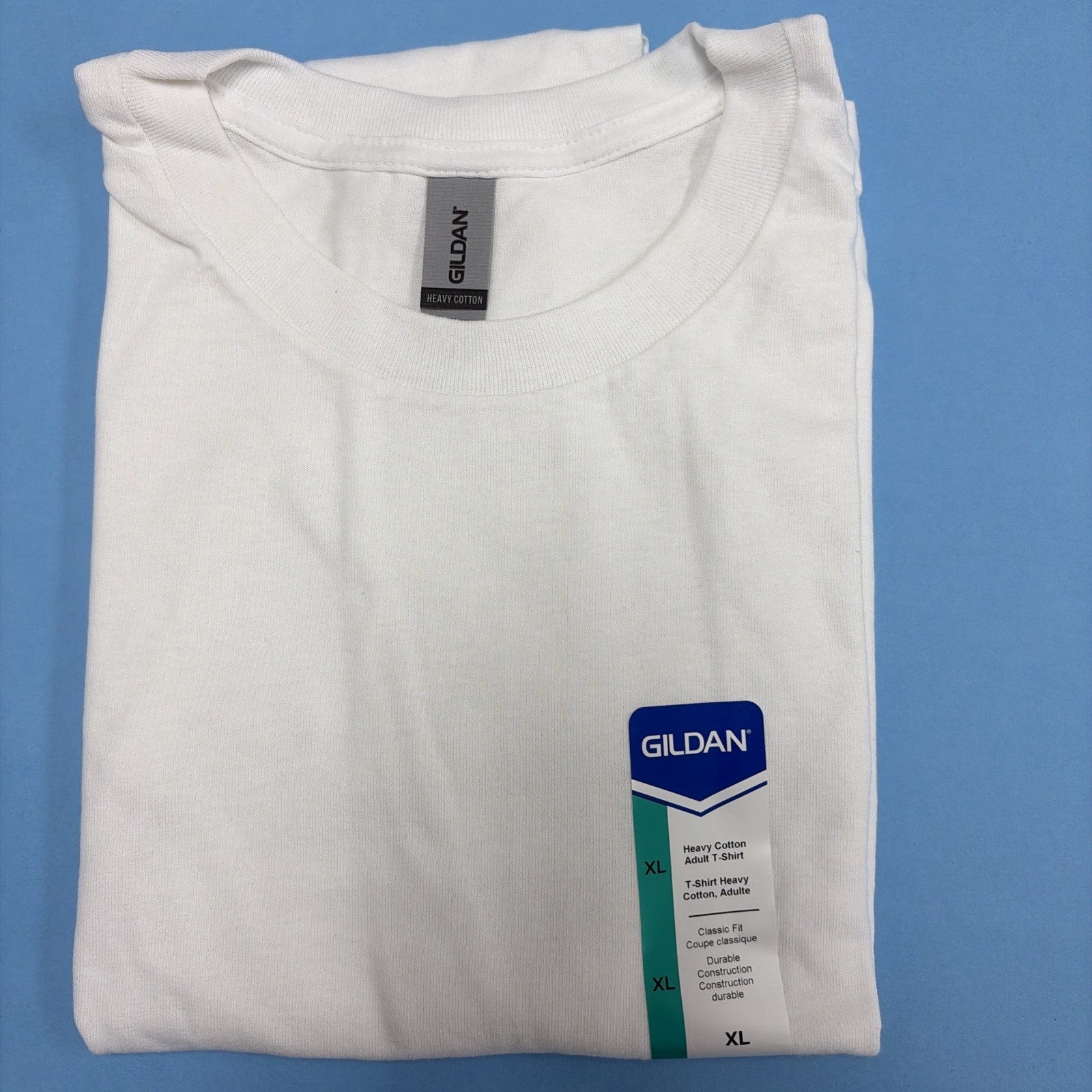 Gildan 5000 (2 Pack) Heavy Cotton Adult T Shirts White Size XL Tee Shirt NEW gallery