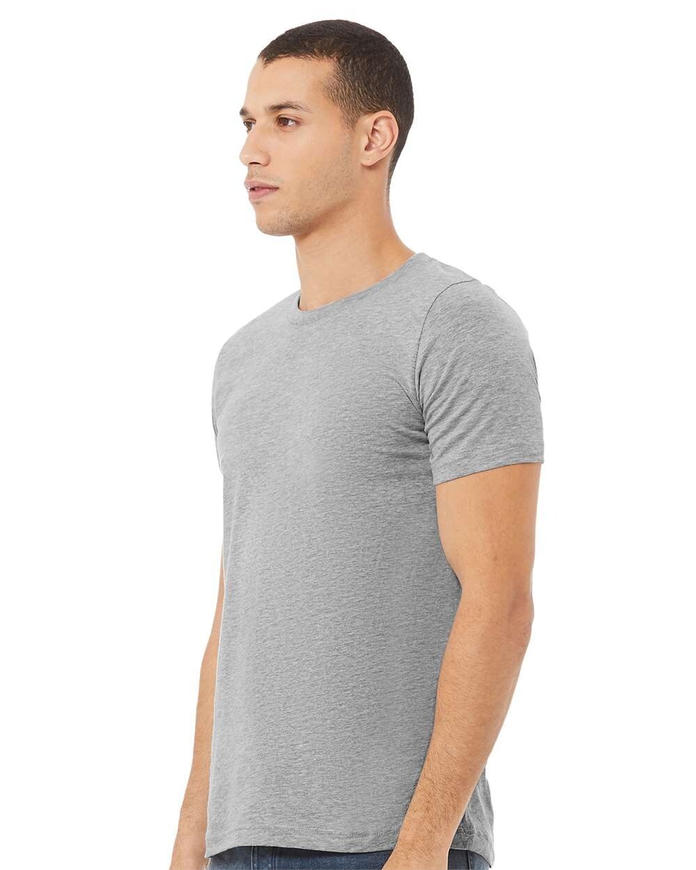 Bella + Canvas 3001CVC Small Athletic Heather Grey CVC Jersey Tee Unisex Tshirt gallery