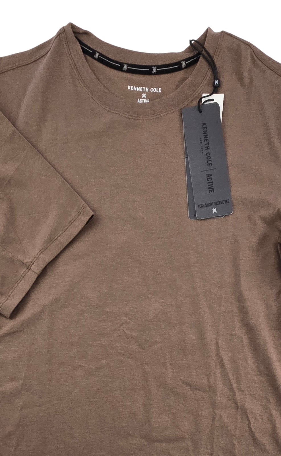 Kenneth Cole Men's Active Tech Shirt S/S Stretch Breathable Soft Cotton UPF 50+ gallery