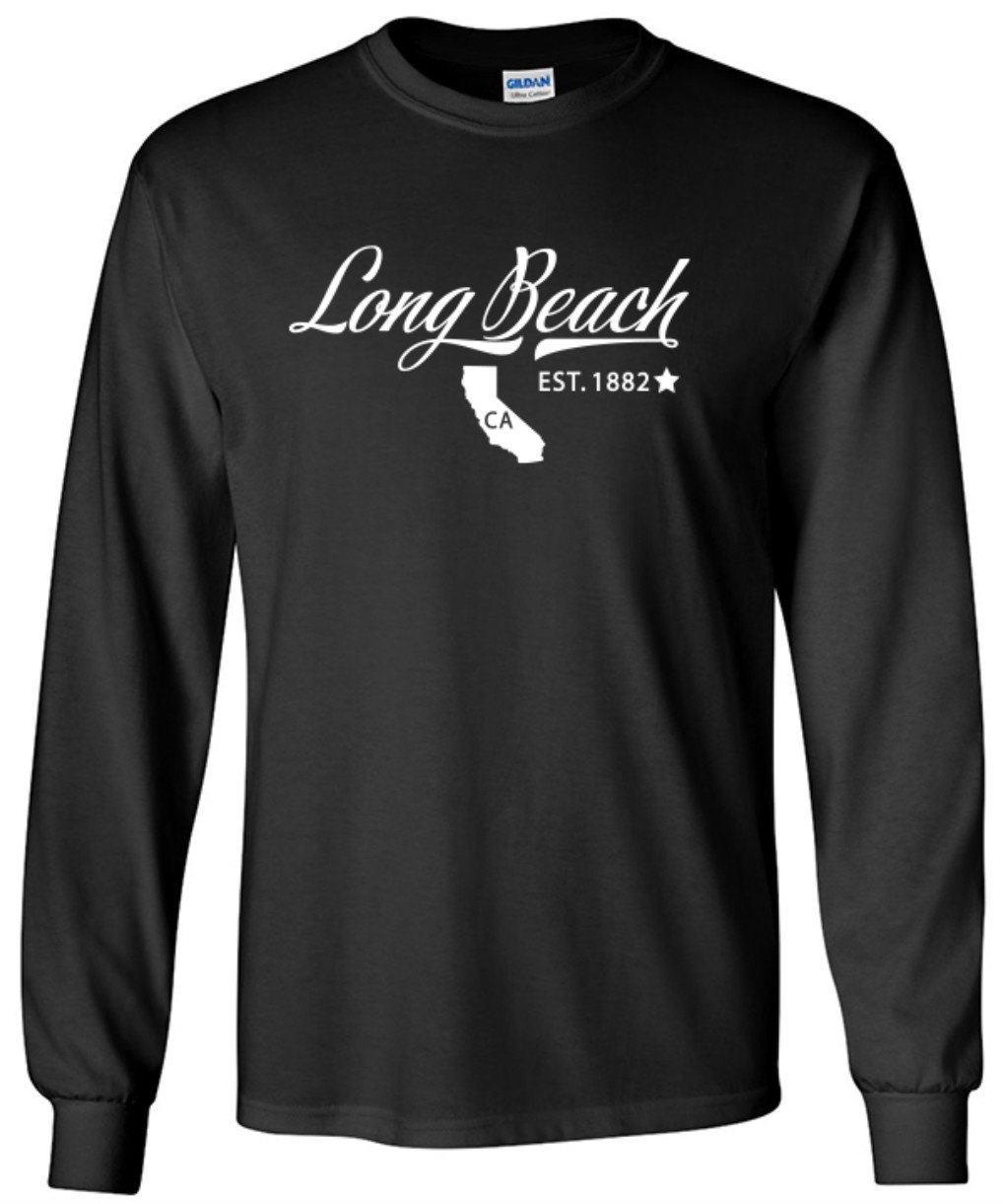 Long Beach California State T-Shirt Long Sleeve Graphic Tee Unisex Apparel gallery