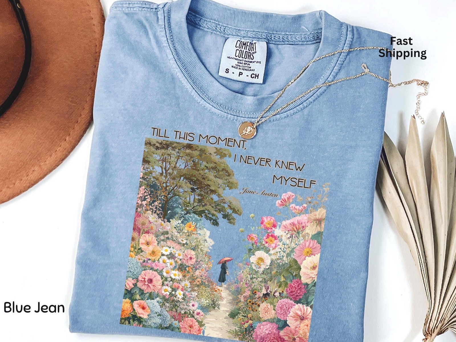 Jane Austen Quote Pride and Prejudice Shirt Book Lover Shirt Garden Lover Tee gallery