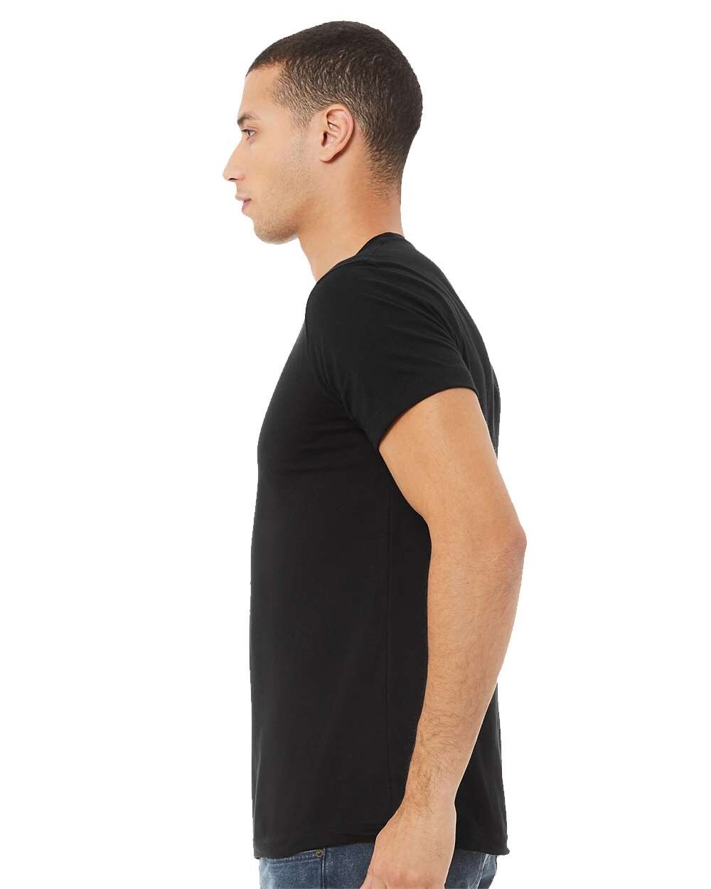 Bella + Canvas 3001C 4XL Black Cotton Jersey Tee Unisex Tshirt For Men and Women gallery