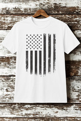 USA Distressed American Flag Vintage 4th of July US Flag Patriotic T Shirt S-XL