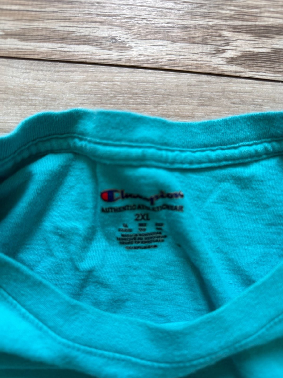 Champion Graphic Orb Logo T-Shirt Electric Cyan Blue 2XL gallery
