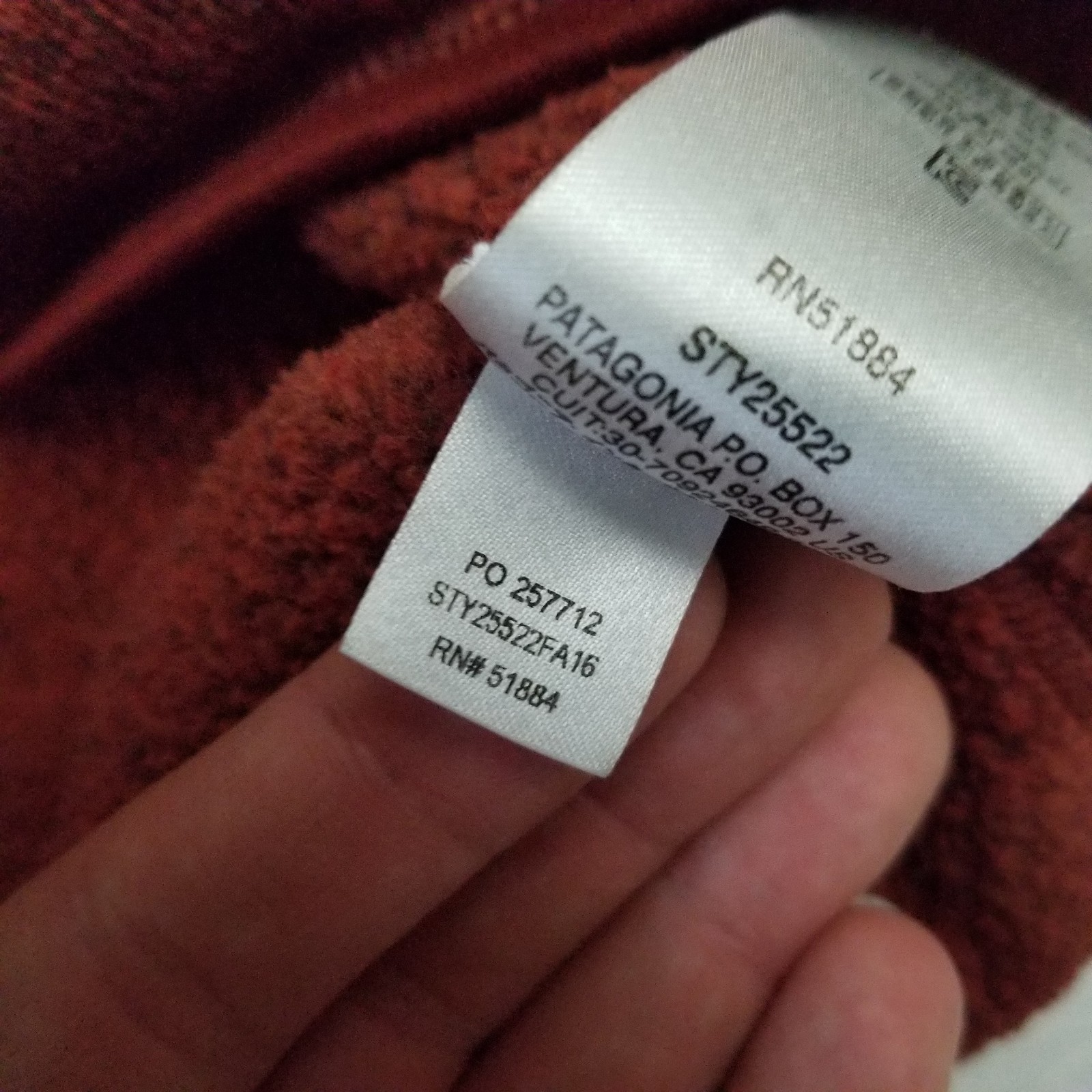 Patagonia Better Sweater 1/4 Zip Mens Medium Red Cinder Jacket Pullover Fleece gallery