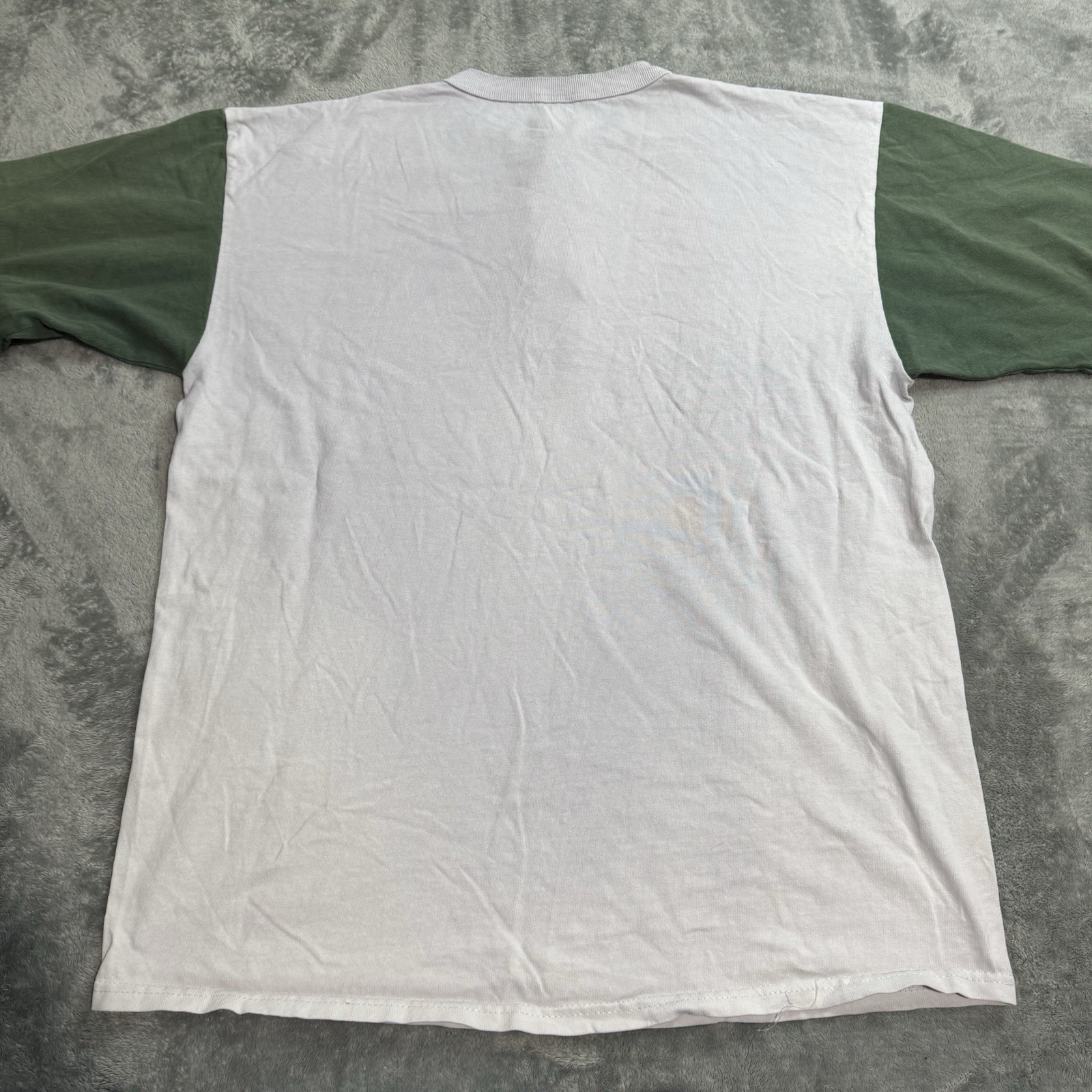 VTG 2002 Las Vegas Billiards Colorblock Henley Shirt Mens L Distressed Grunge gallery