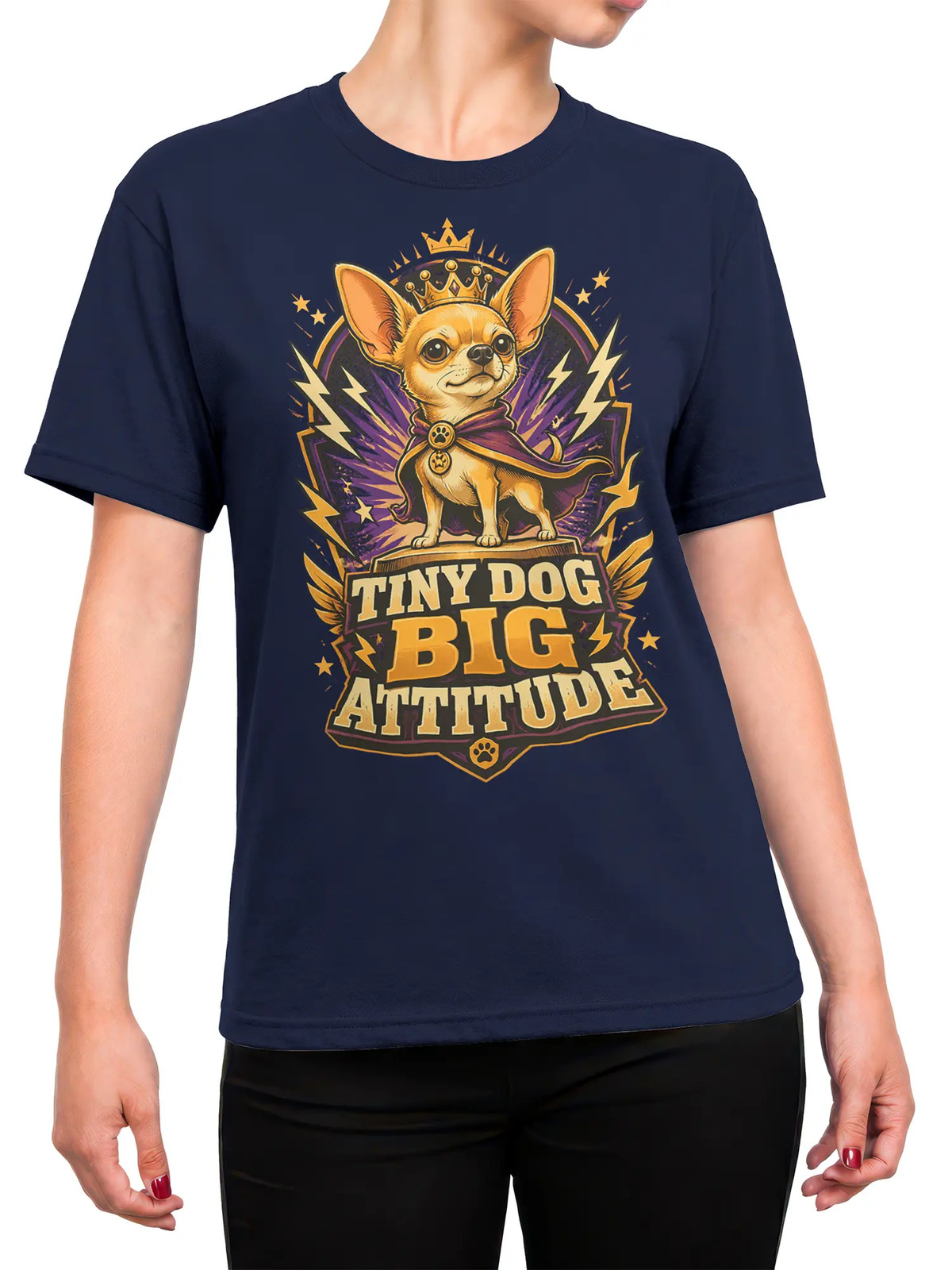 Big Attitude Chihuahua Dog T-Shirt | Unisex gallery