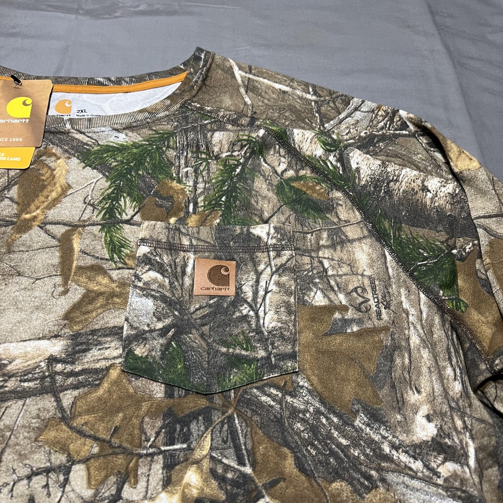 Carhartt Shirt Mens 2XL Camo Long Sleeve Force Cotton Pocket Hunting Outdoor gallery