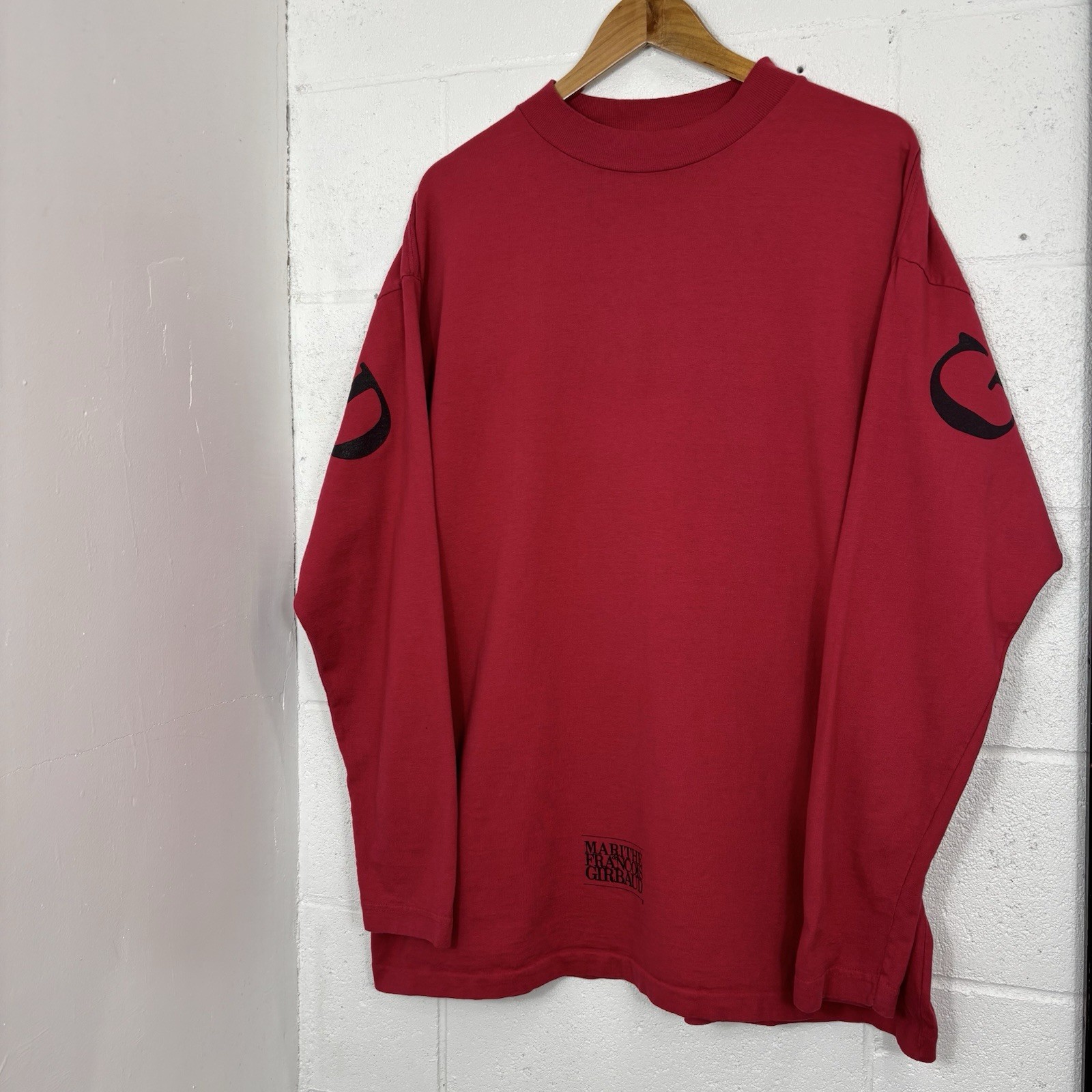 Vintage 90z Marithe Francois Girbaud T-Shirt Mens One Size Red Hip Hop Sz XXL gallery