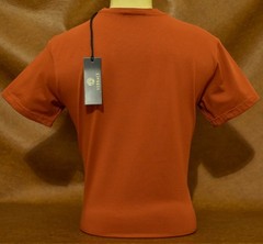 Men’s Versace Medusa Style Rhinestone T-Shirt Rust Luxury Designer US Size XL