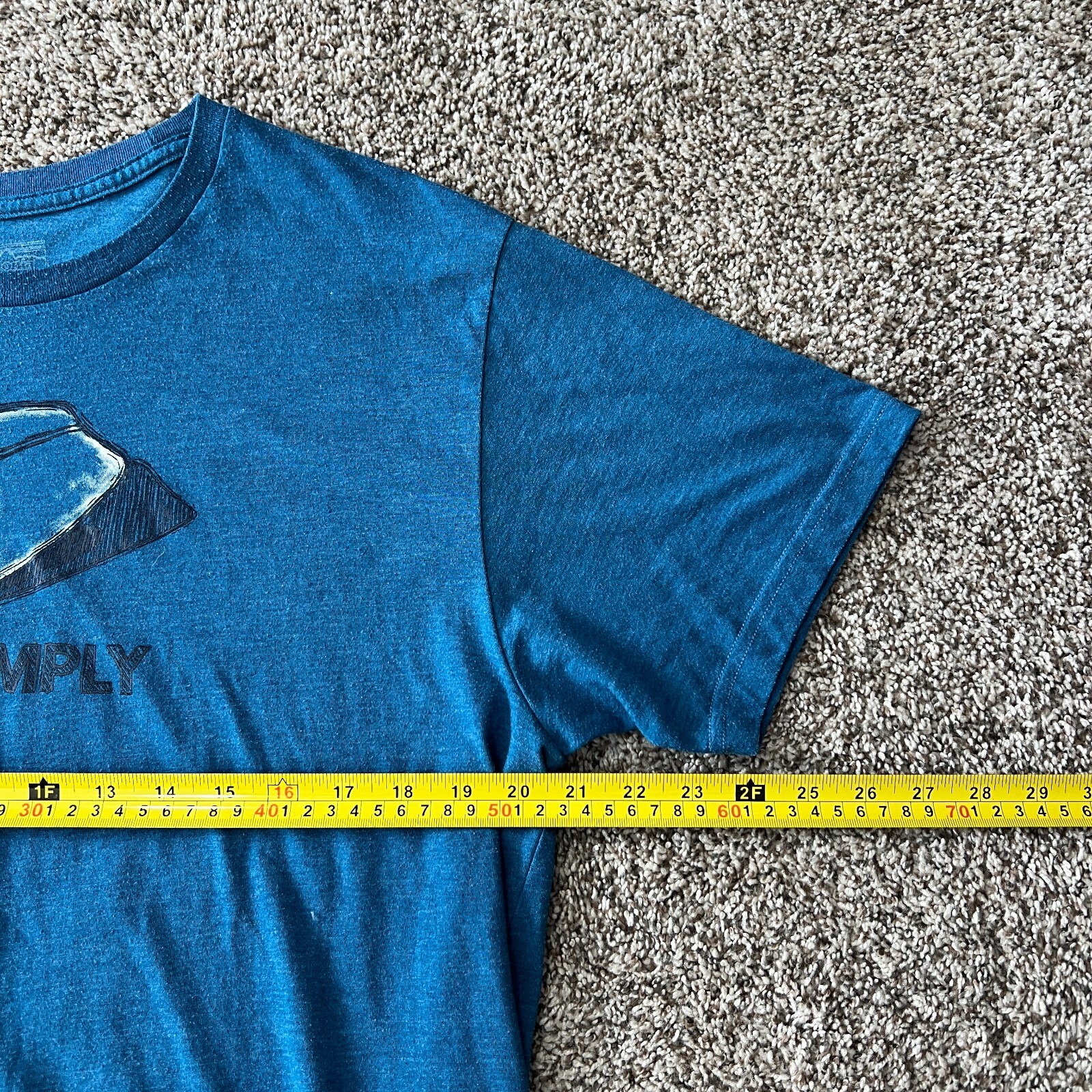 Patagonia Live Simply Blue T-Shirt Slim Fit Men's Size XL Blue Hike Outdoor gallery