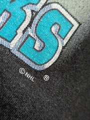 Distressed Vintage 90s Mighty Ducks Shirt NHL Nutmeg Mens Small