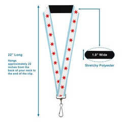 Lanyard – Chicago Flag
