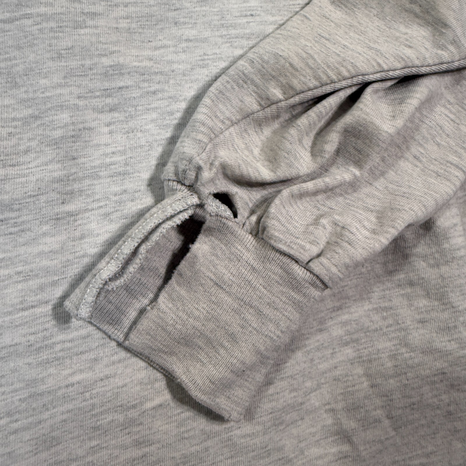 Russell Shirt Men XXL Gray Mock Neck USA Made Vintage Long Sleeve Cotton Blend gallery