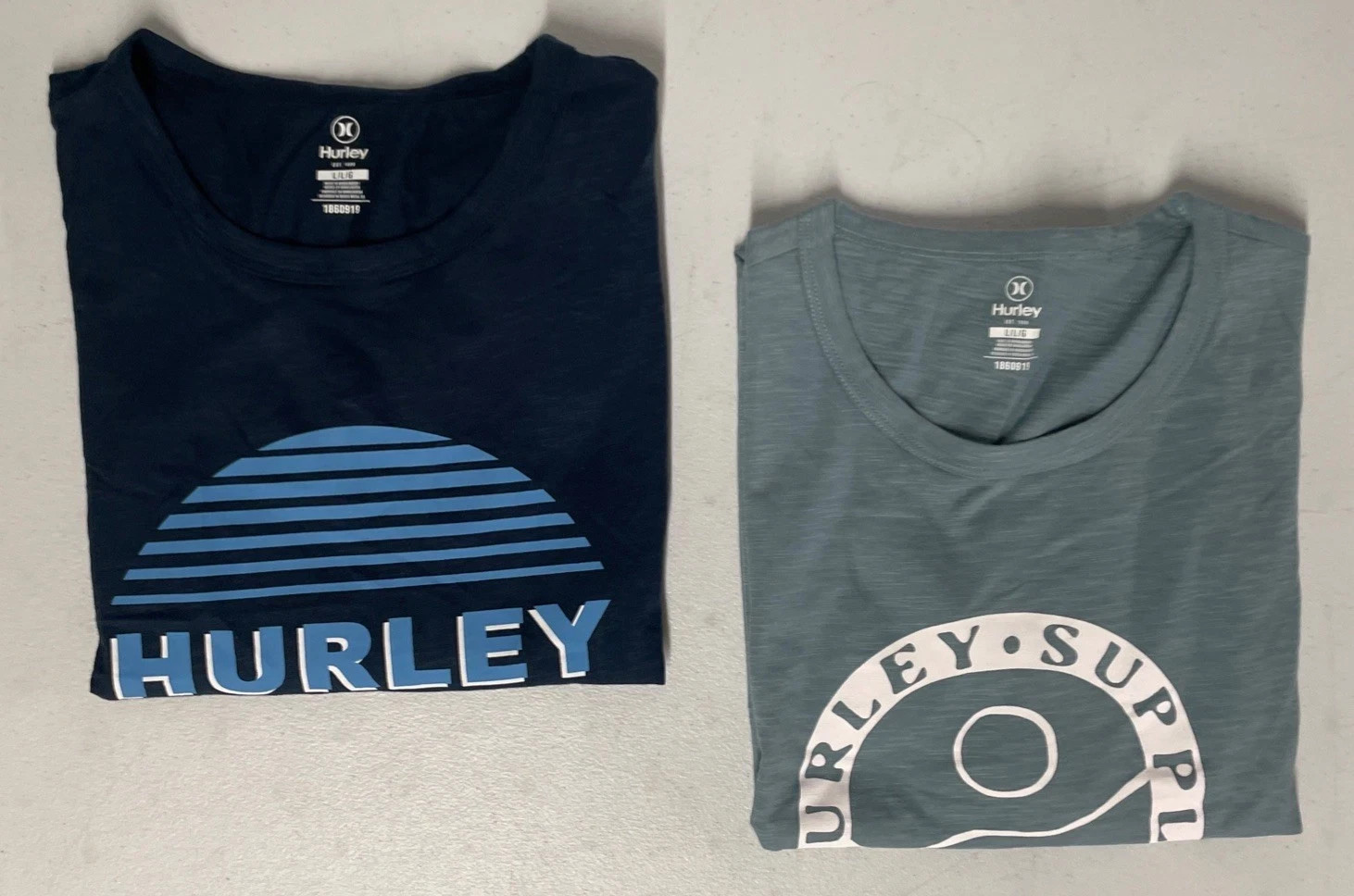 2-Pack HURLEY Men's Classic Graphic Tee T-Shirt DARK BLUE/BLUE Logo Cotton New gallery