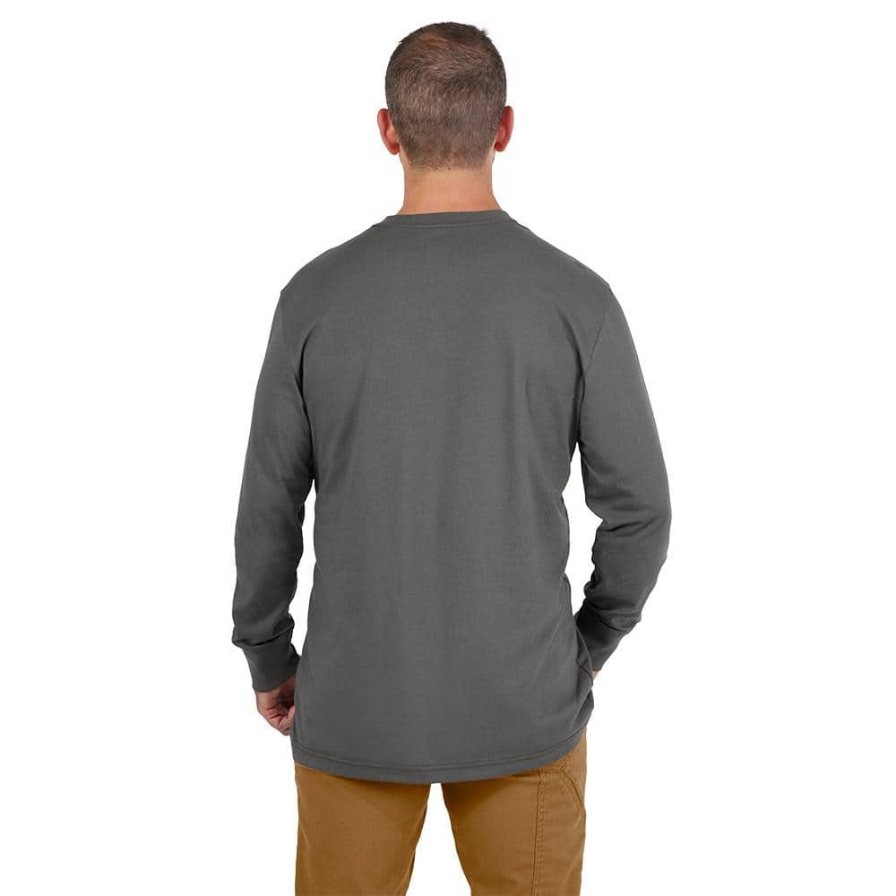 Milwaukee Men's X-Large Gray GRIDIRON Cotton/Polyester Long-Sleeve T-Shirt gallery