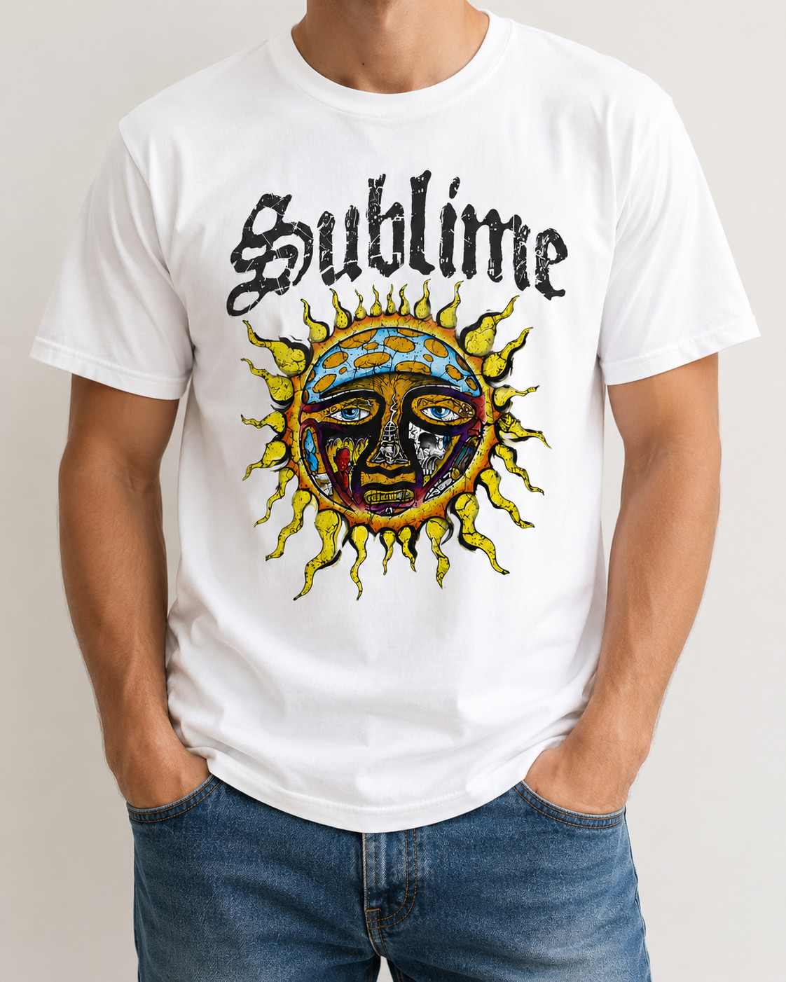Sublime Sun Logo T-Shirt Retro Ska Punk Rock Graphic Tee Unisex gallery