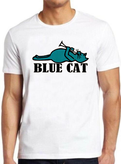 Blue Cat Records 60s Soul R&B Music Label Retro Cool Gft Tee T Shirt
