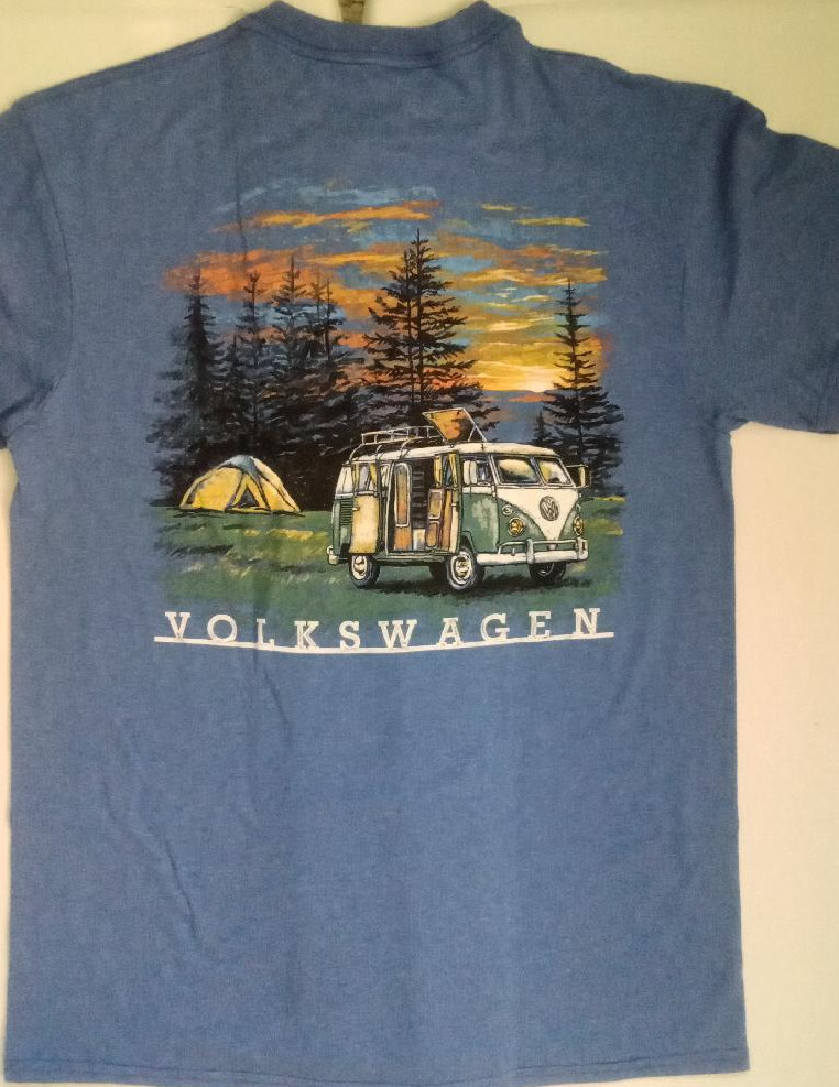 Volkswagen Bus VW Sunset Camping Officially Licensed T-Shirt gallery