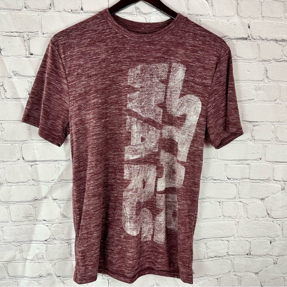 Disney star wars logo Burgundy Graphic Tee cotton poly blend mens S fandom gallery